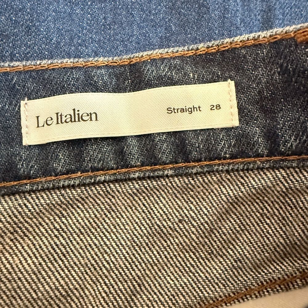 Frame Le Italien Straight Classic Blue Denim Jeans NWT Size 28 - Picture 5 of 11